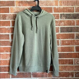 Jachs New York Men's Olive Green Hooded Knit Shirt size small hoody